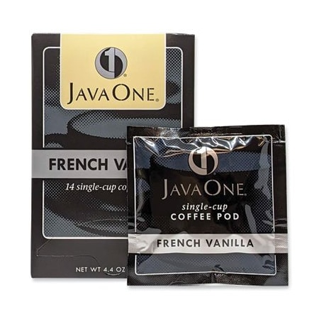 Java Trading Co. Java One, Coffee Pods, French Vanilla, Single Cup, 14PK 70400